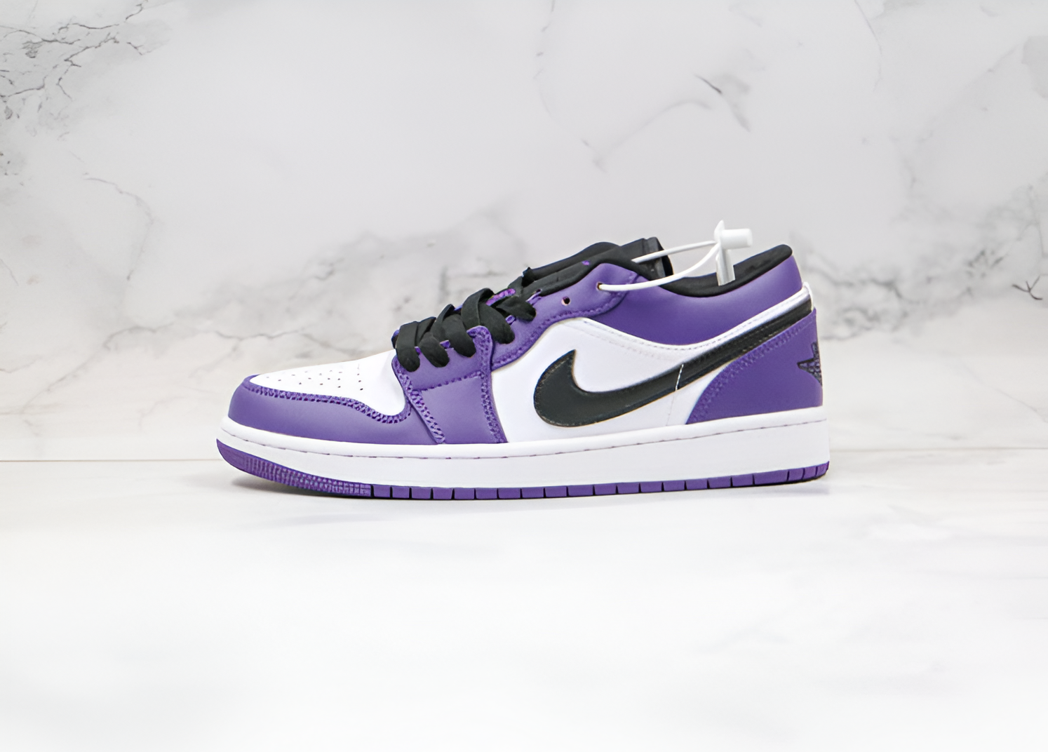 Jordan 1 Low Court Purple White Luxe Premium Brazil