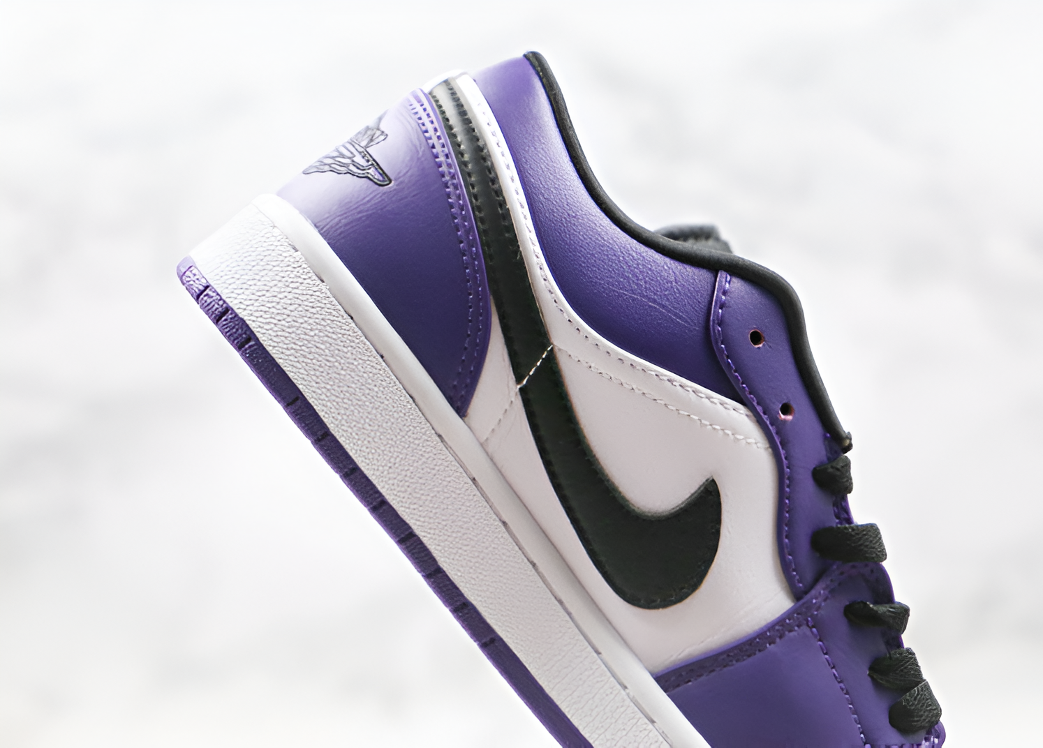 Jordan 1 Low Court Purple White Luxe Premium Brazil