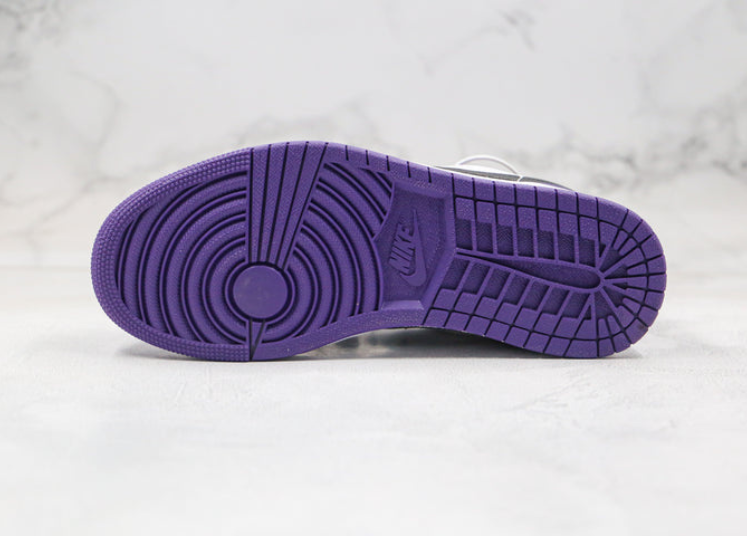 Jordan 1 Low Court Purple White Luxe Premium Brazil