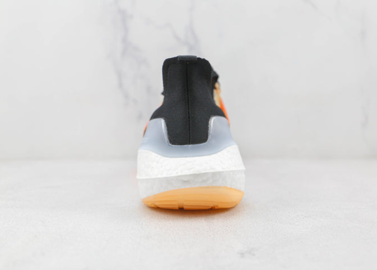 Adidas Ultraboost 22 Black Turbo Flash Orange Luxe Premium Brazil