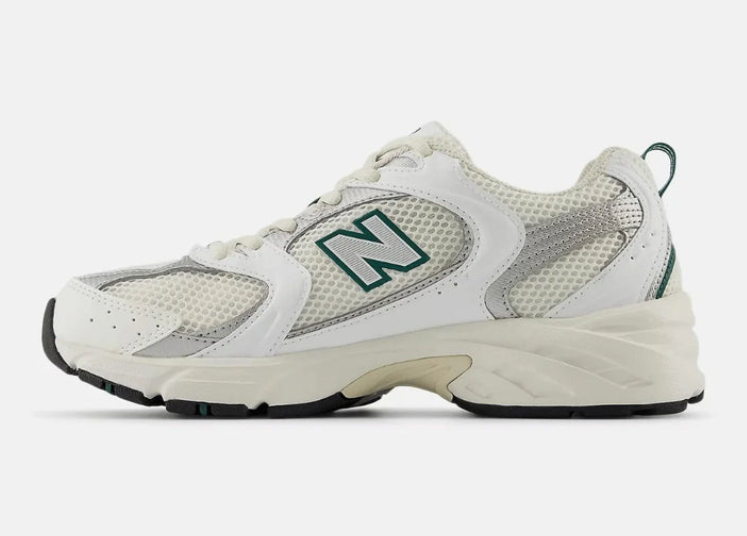 New Balance 530 Sea Salt White Marsh Green Luxe Premium Brazil
