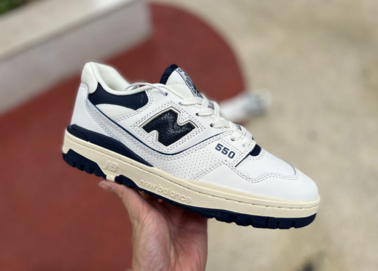 New Balance 550 White Navy Luxe Premium Brazil