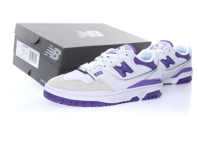 New Balance 550 Purple White Luxe Premium Brazil