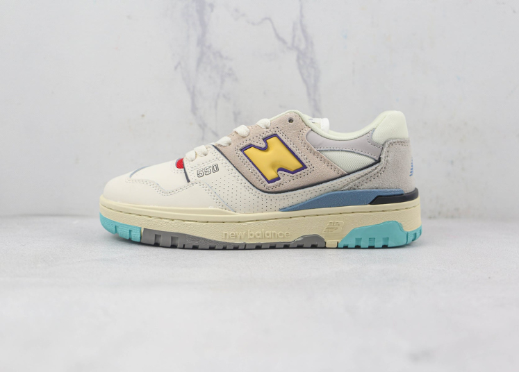 New Balance 550 Sea Salt Yellow Luxe Premium Brazil