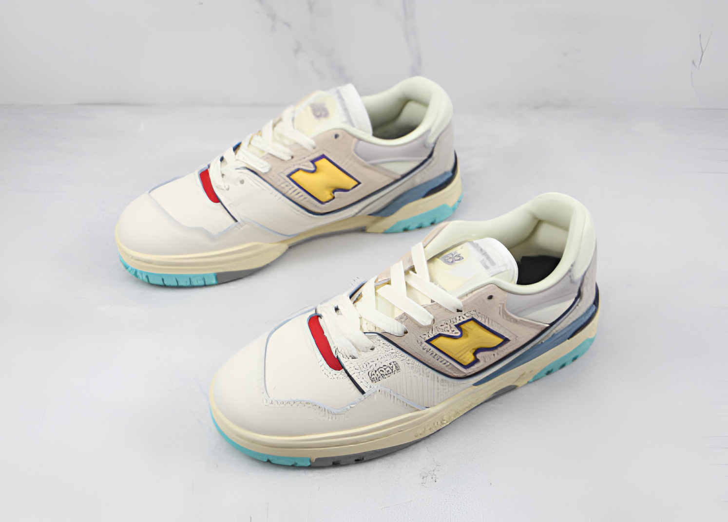 New Balance 550 Sea Salt Yellow Luxe Premium Brazil