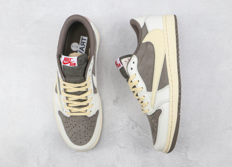 Jordan 1 Low Reverse Mocha Travis Scott Luxe Premium Brazil