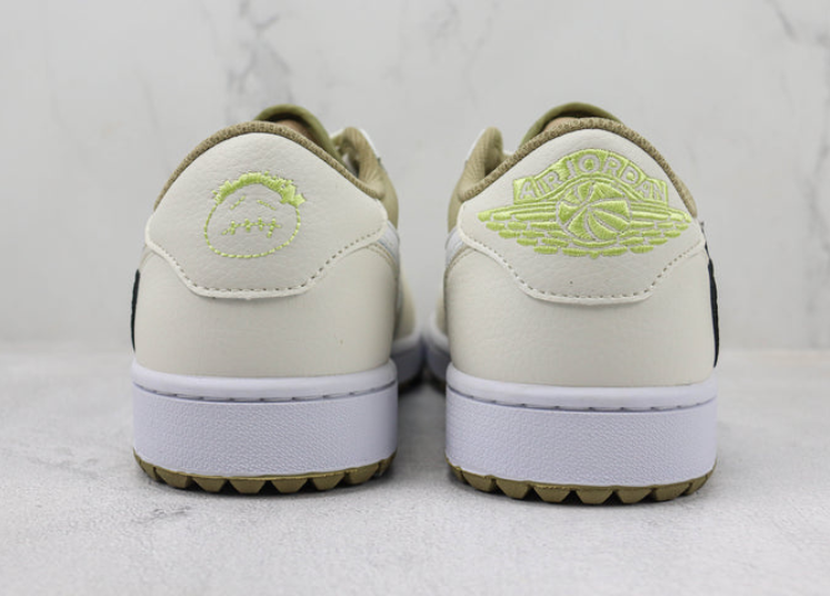 Jordan 1 Retro Low Golf Travis Scott Neutral Olive Luxe Premium Brazil