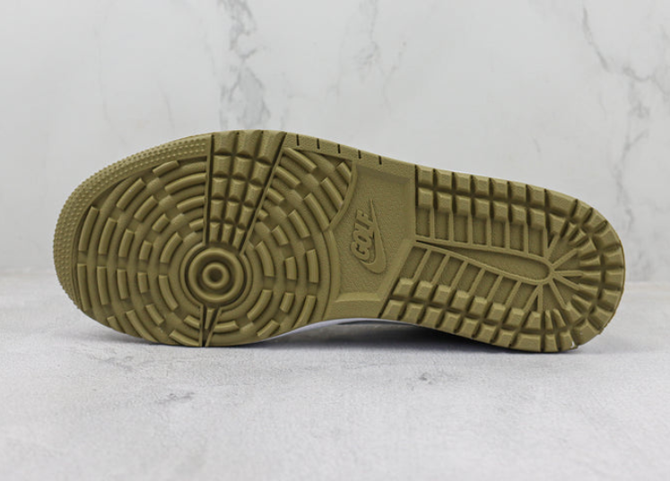 Jordan 1 Retro Low Golf Travis Scott Neutral Olive Luxe Premium Brazil