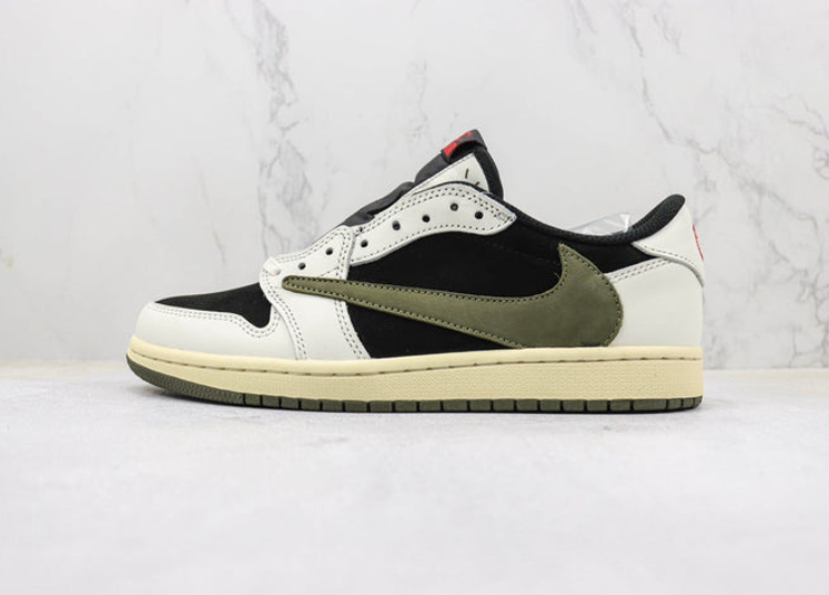 Jordan 1 Retro Low OG SP Travis Scott Olive Luxe Premium Brazil