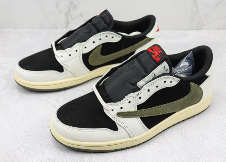 Jordan 1 Retro Low OG SP Travis Scott Olive Luxe Premium Brazil