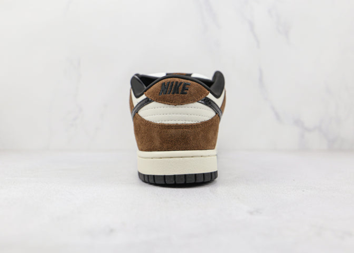 Nike SB Dunk Low White Black Trail End Brown Luxe Premium Brazil