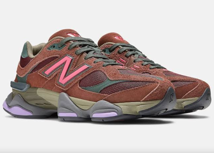 New Balance 9060 Burgundy Pink Luxe Premium Brazil