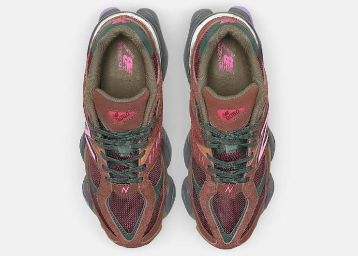 New Balance 9060 Burgundy Pink Luxe Premium Brazil