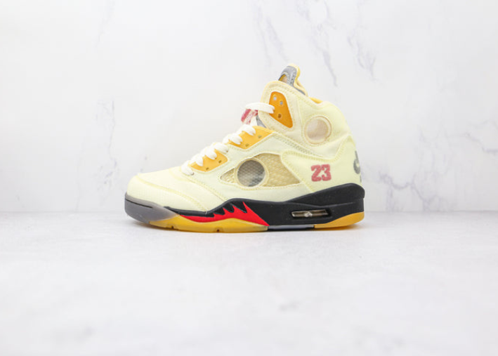 Jordan 5 Retro Off-White Sail Luxe Premium Brazil