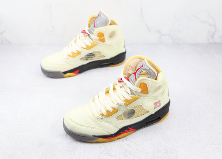 Jordan 5 Retro Off-White Sail Luxe Premium Brazil