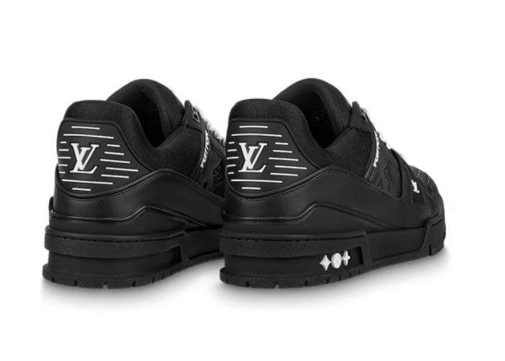 Louis Vuitton Trainer Black Embossed Monogram Luxe Premium Brazil
