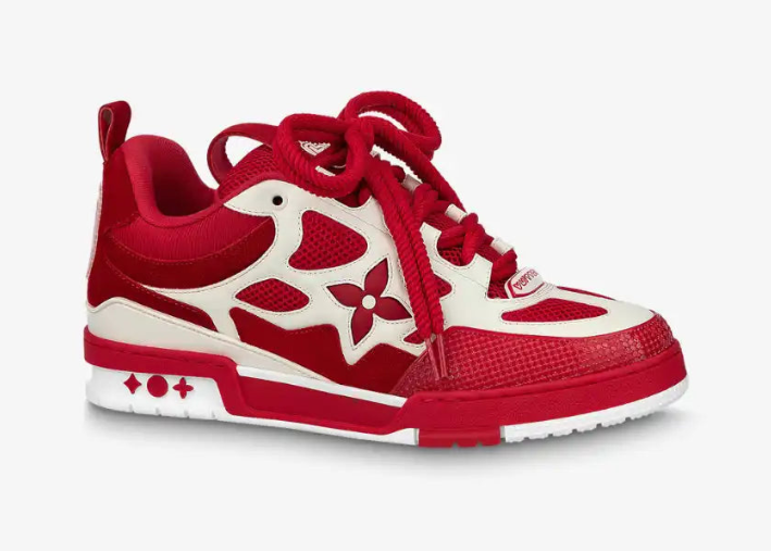 Louis Vuitton LV Skate Sneaker Red White Luxe Premium Brazil