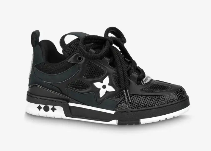 Louis Vuitton LV Skate Sneaker Black White Luxe Premium Brazil
