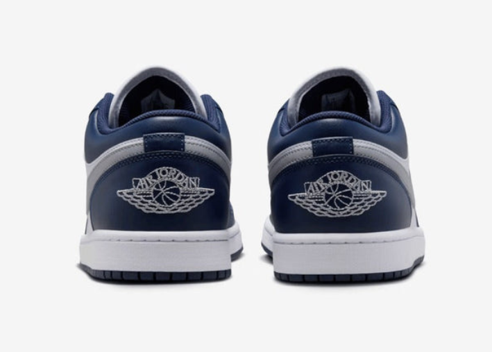 Jordan 1 Low Wolf Grey Midnight Navy Luxe Premium Brazil