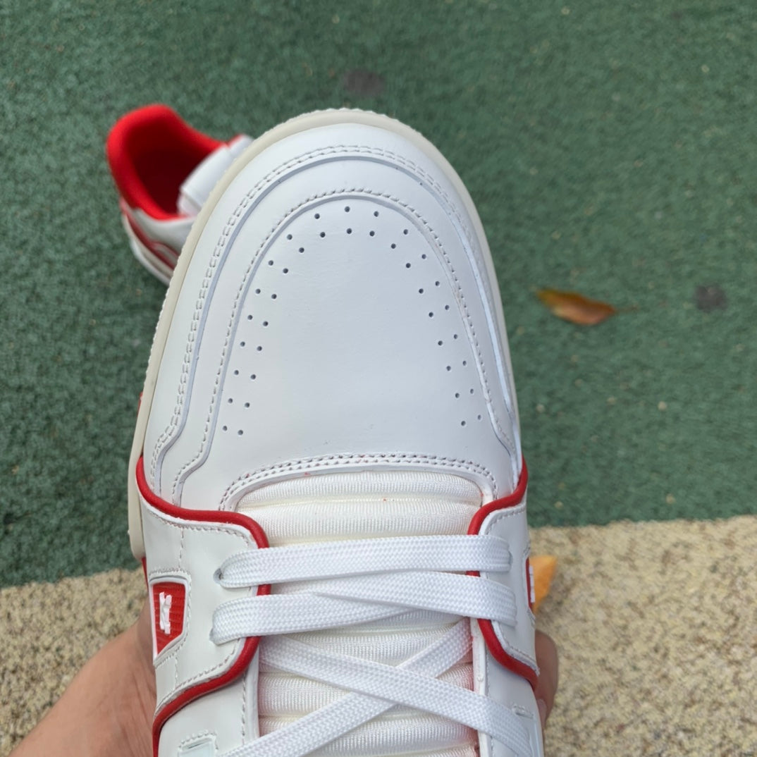 Louis Vuitton Trainer Bordeaux White Red - Luxe Premium Brazil
