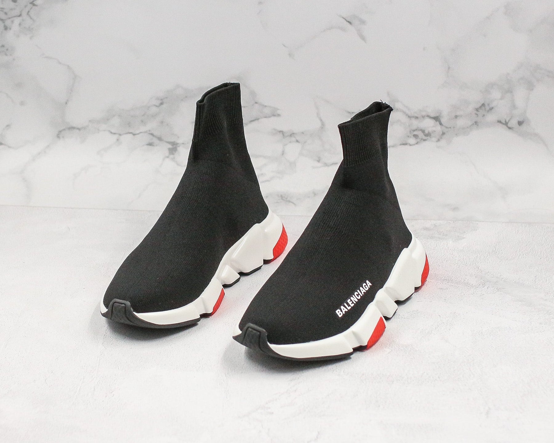 Balenciaga Speed Trainer Black Red - Luxe Premium Brazil