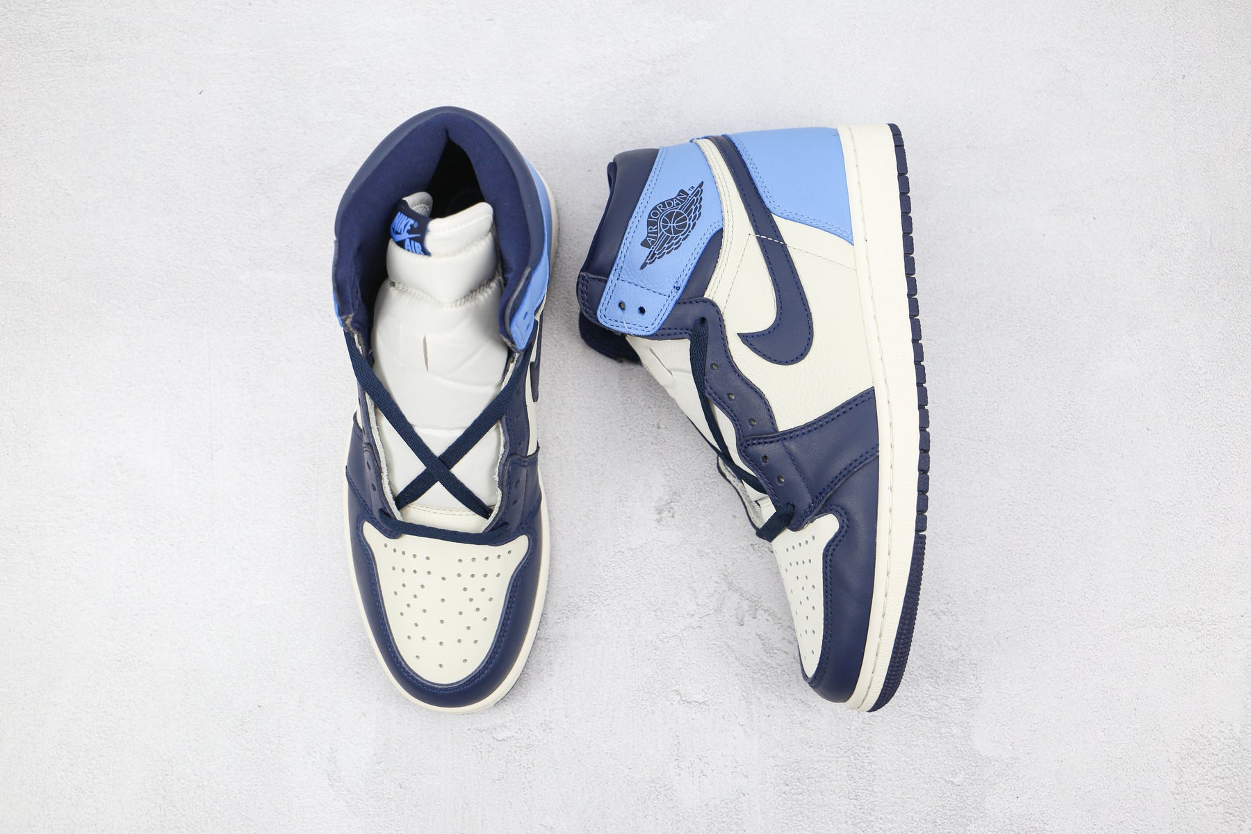 Jordan 1 Retro High Obsidian UNC Luxe Premium Brazil
