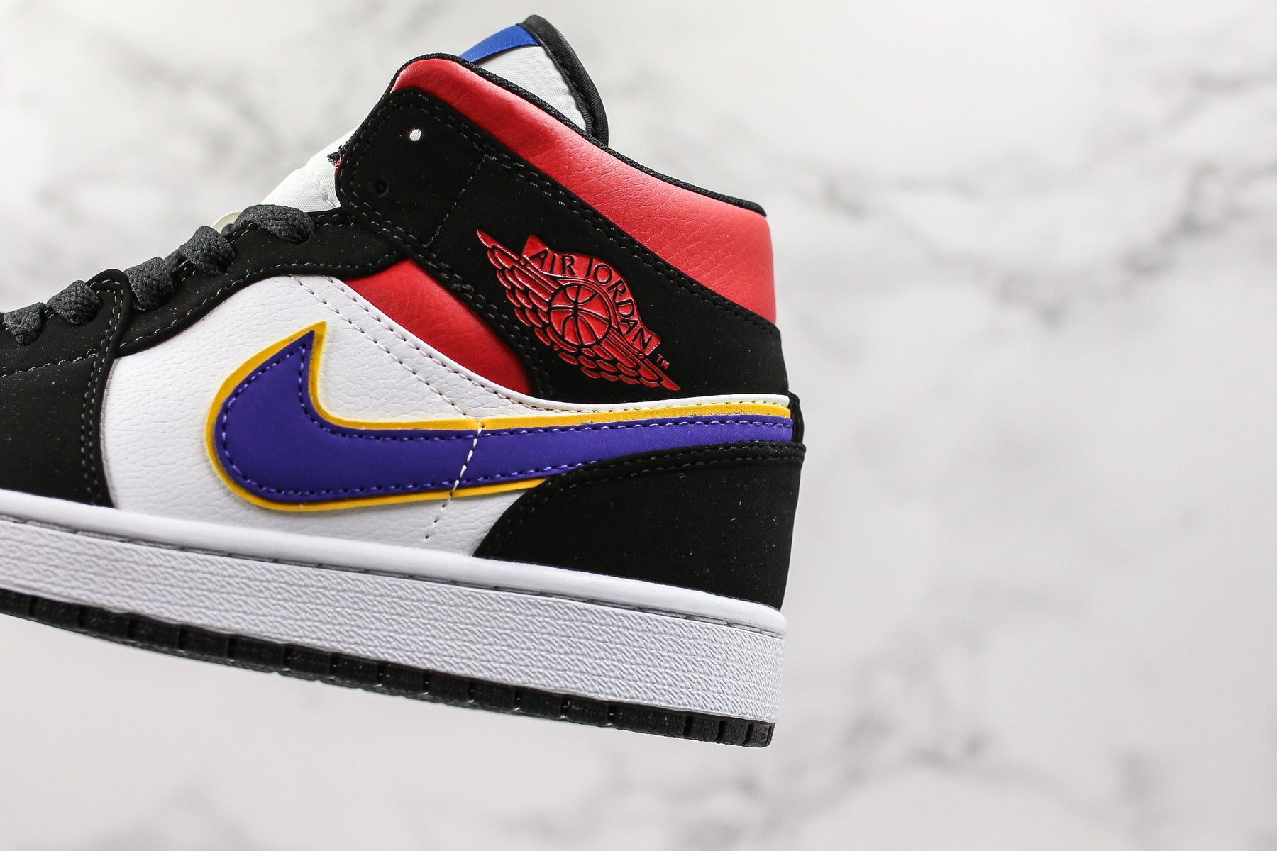 Jordan 1 Mid Lakers Top 3 - Luxe Premium Brazil