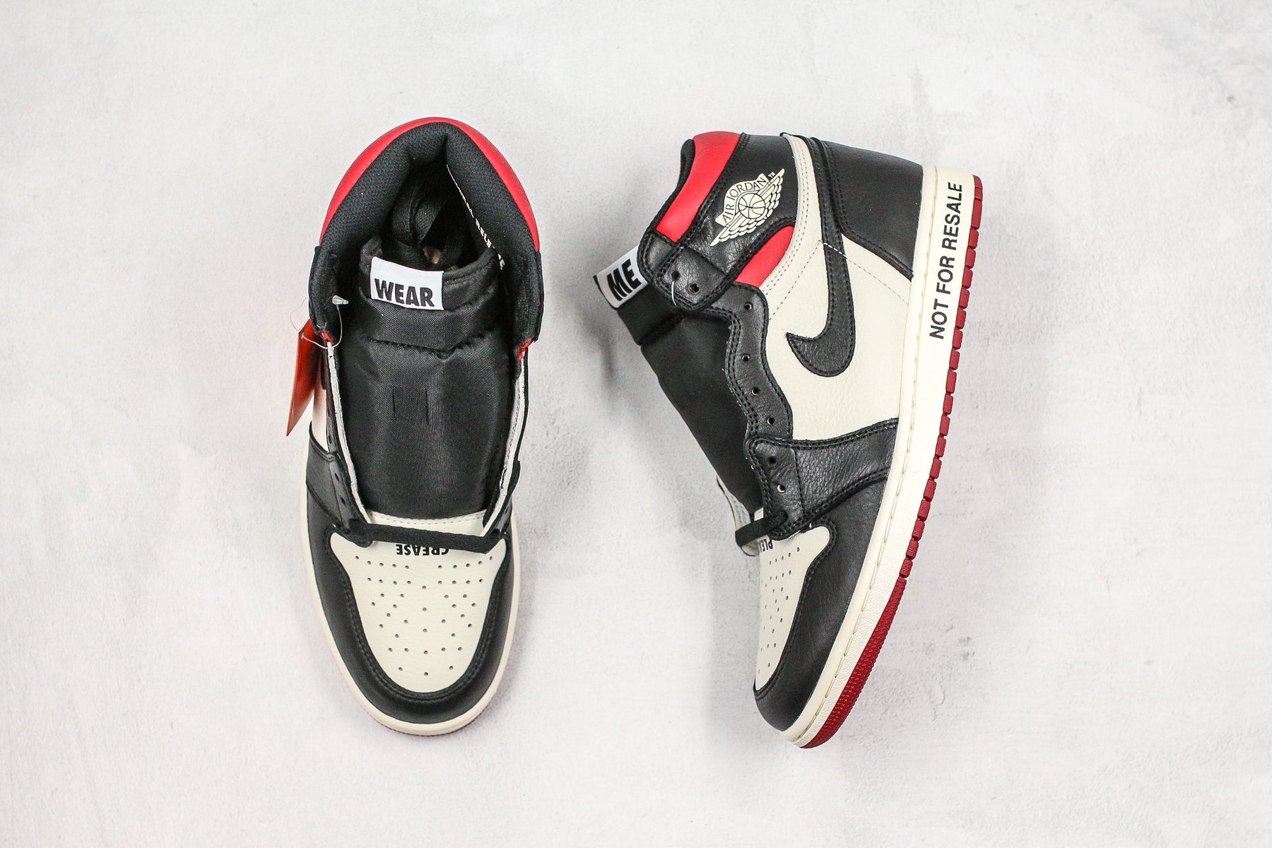 Jordan 1 Retro High "Not for Resale" Varsity Red Luxe Premium Brazil
