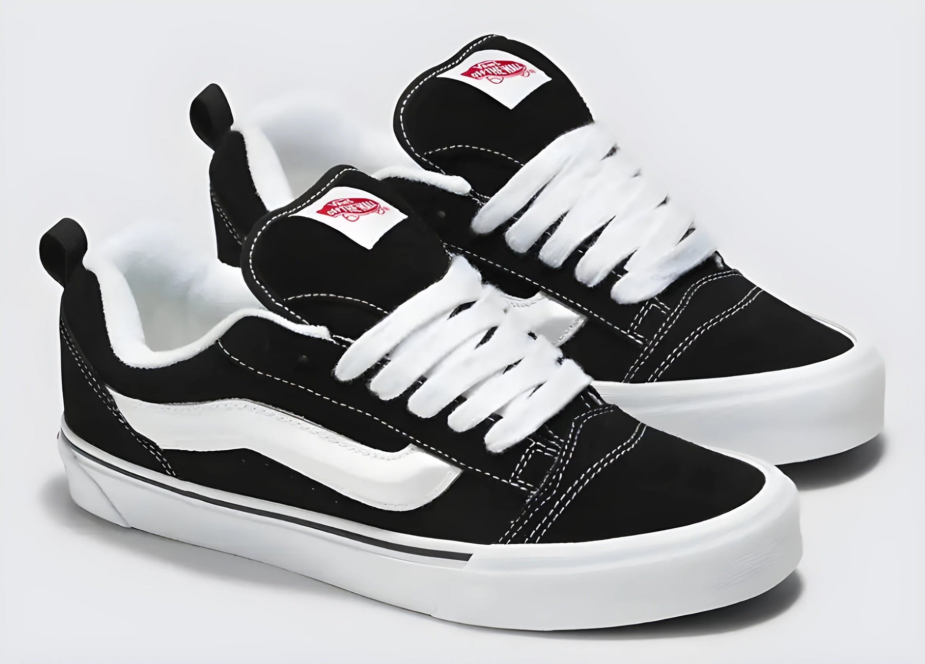 Vans Knu Skool Black White My Store