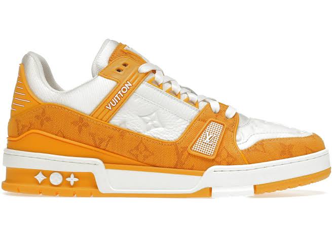 Louis Vuitton Trainer Yellow Monogram Denim White - Luxe Premium Brazil