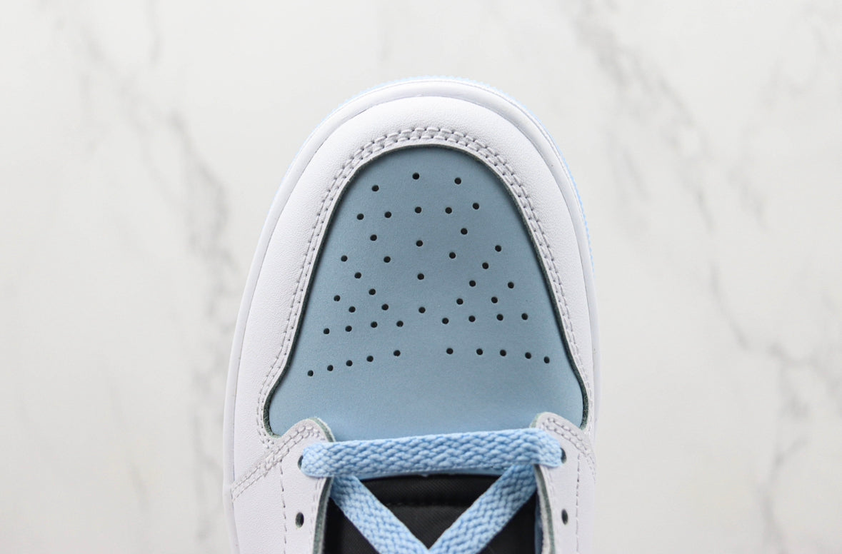 Jordan 1 Mid Ice Blue Luxe Premium Brazil