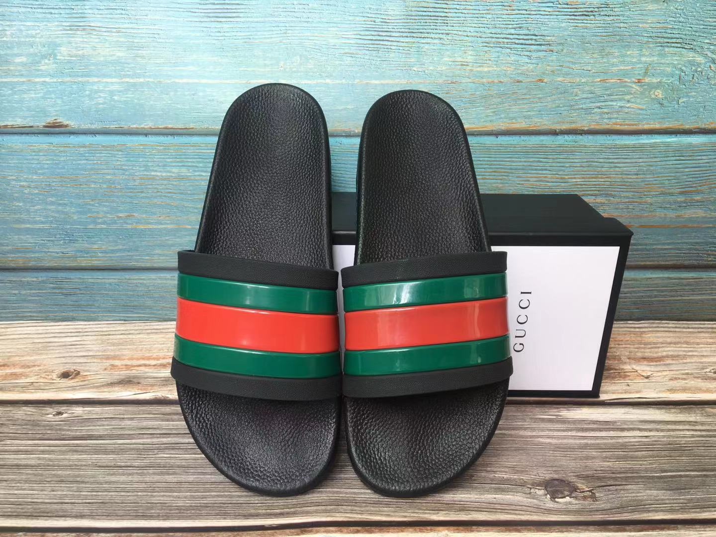 Gucci Rubber Slide Red Green - Luxe Premium Brazil