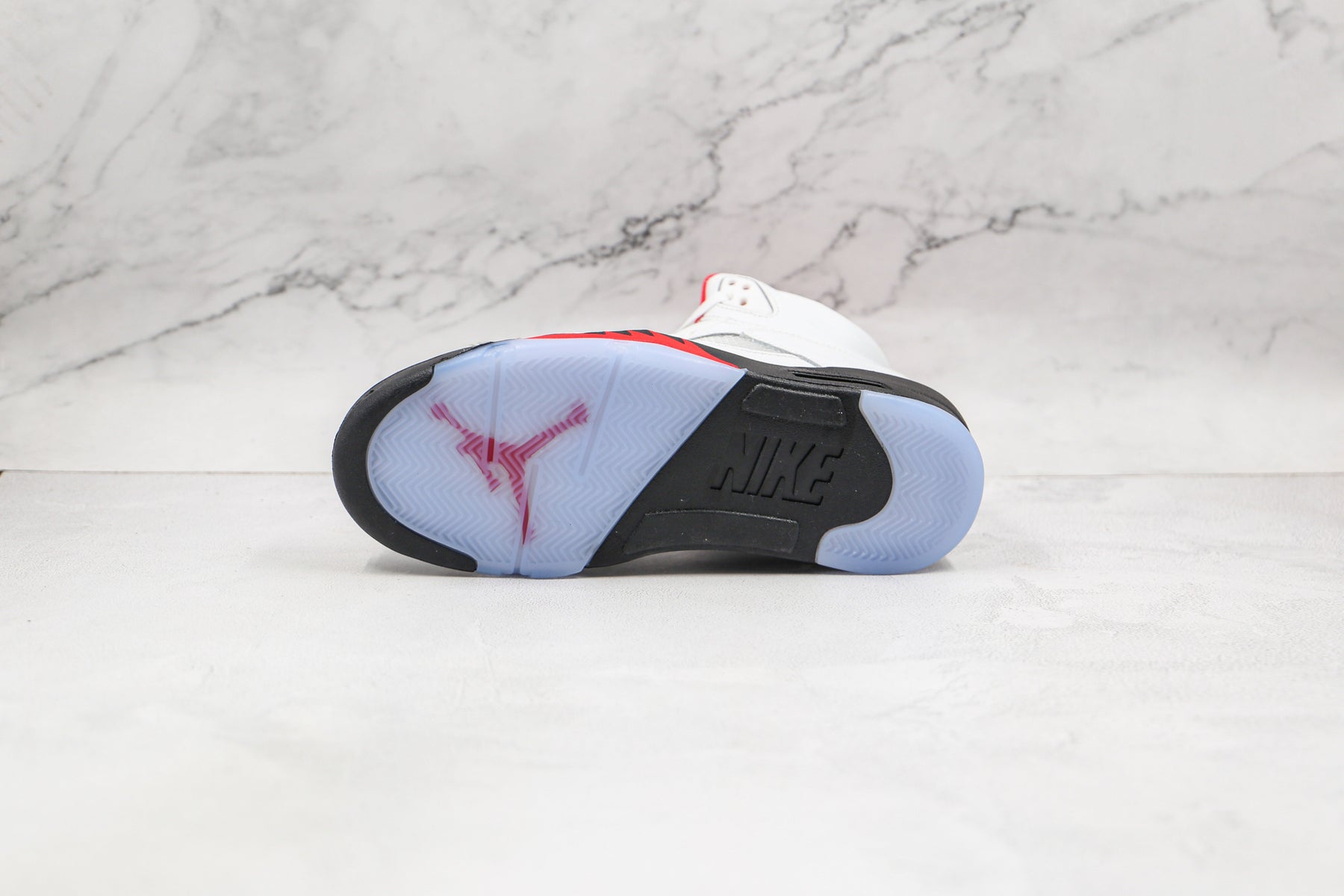 Jordan 5 Retro Fire Red Silver Tongue - Luxe Premium Brazil