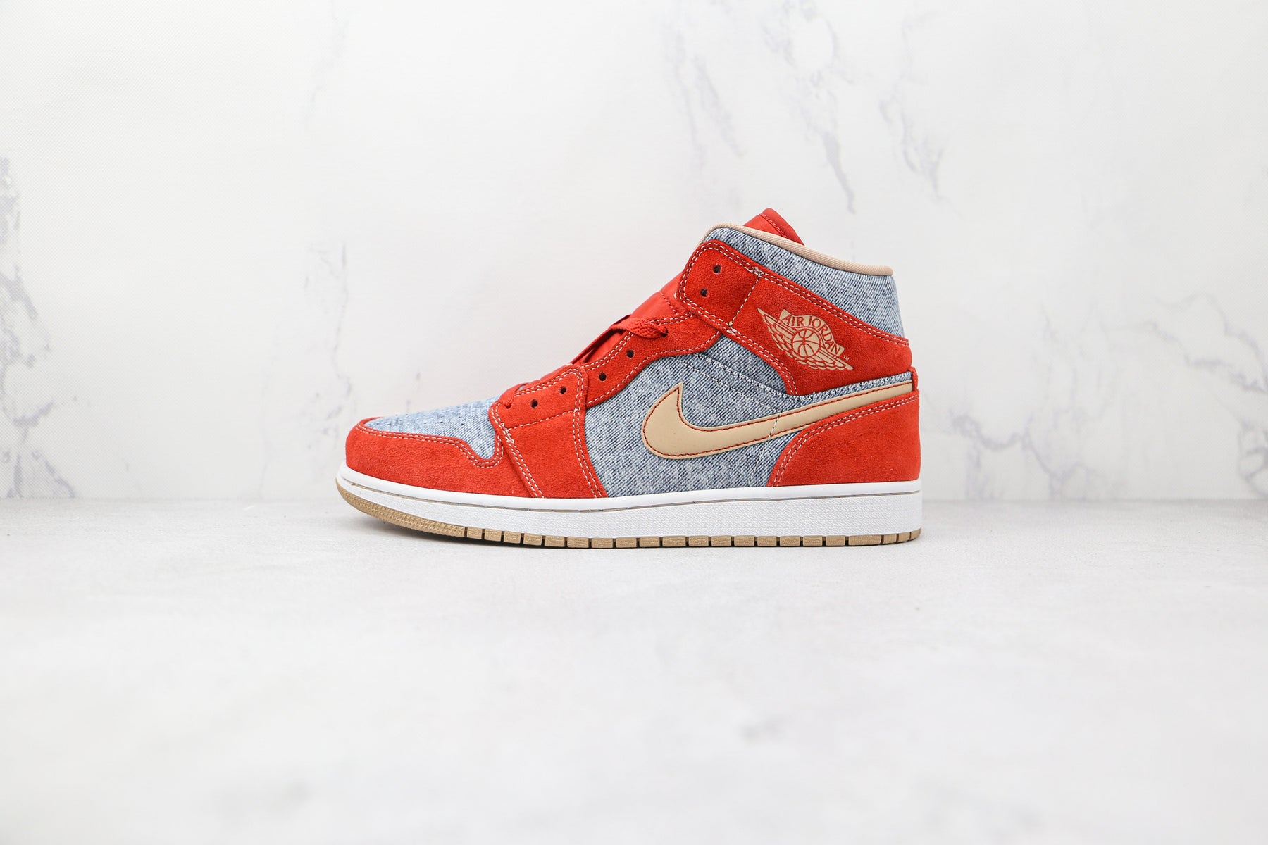 Jordan 1 Mid Denim Red - Luxe Premium Brazil