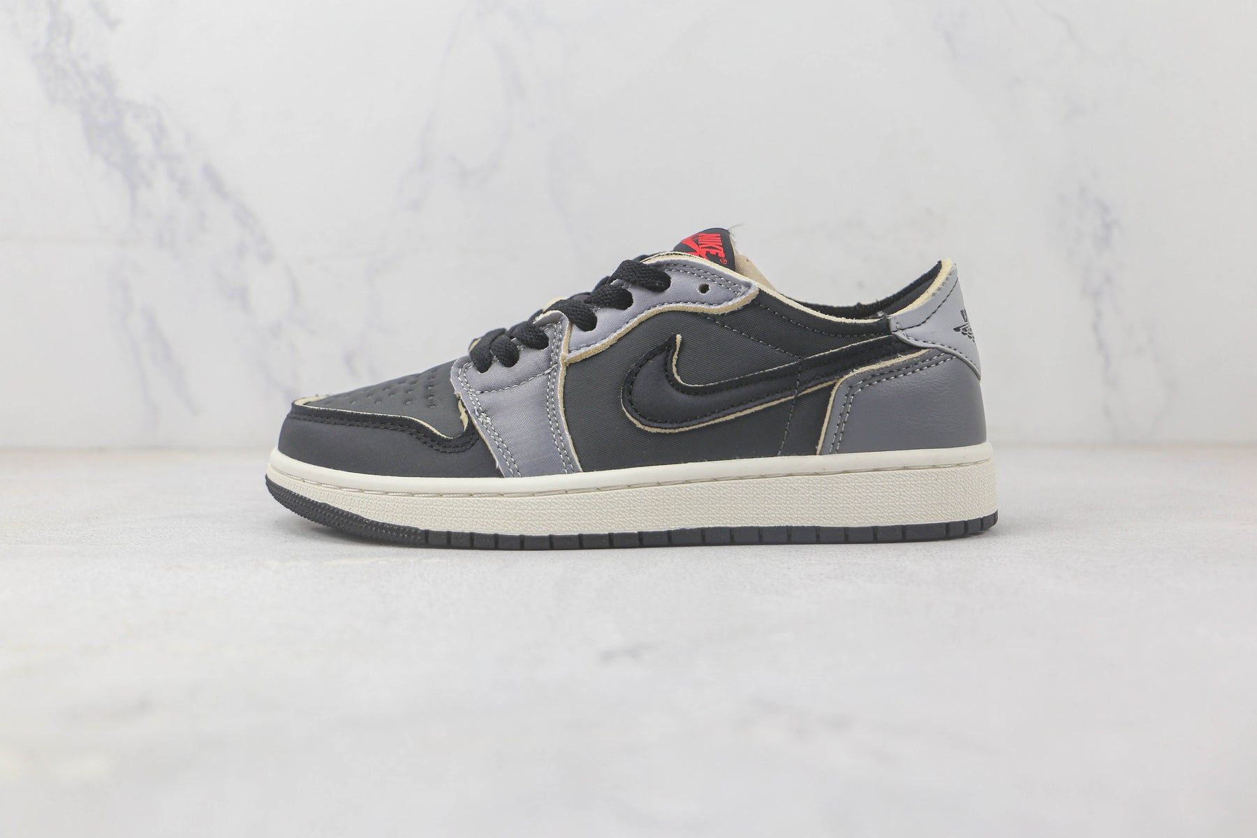 Jordan 1 Low Black Smoke Grey Luxe Premium Brazil