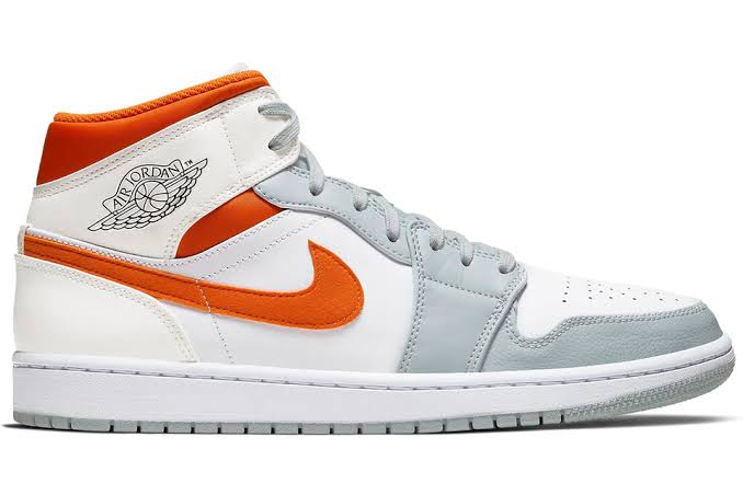 Jordan 1 Mid Starfish Pure Platinum - Luxe Premium Brazil