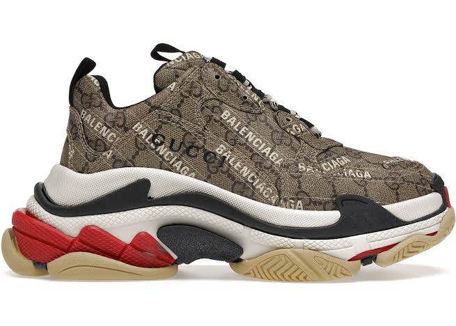 Gucci X Balenciaga The Hacker Project Triple S Beige - Luxe Premium Brazil