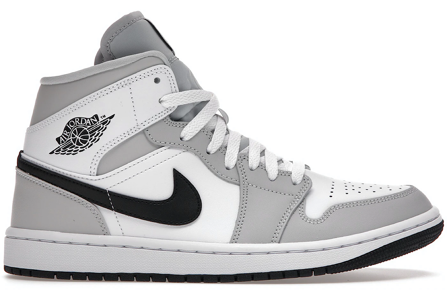 Jordan 1 Mid Light Smoke Grey Luxe Premium Brazil