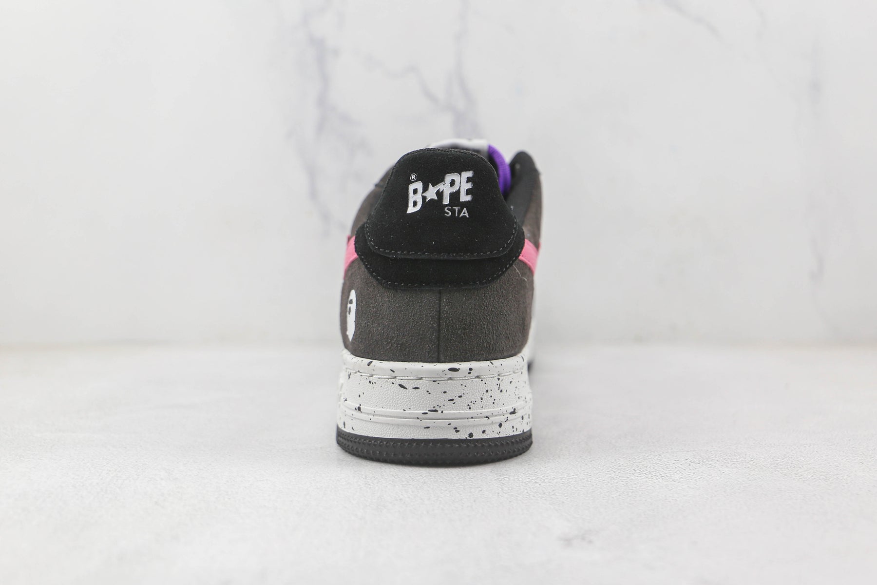 Bape Sta Black Grey Pink Suede - Luxe Premium Brazil