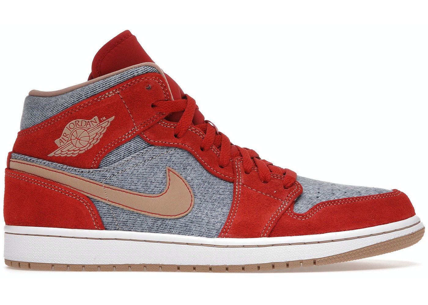 Jordan 1 Mid Denim Red - Luxe Premium Brazil