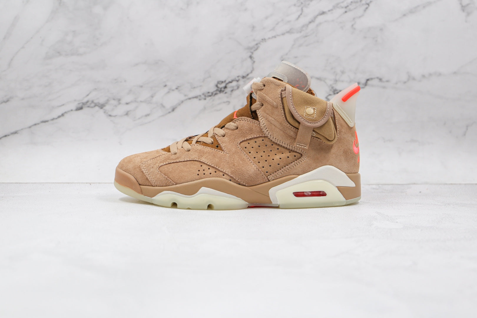 Jordan 6 Retro Travis Scott British Khaki - Luxe Premium Brazil