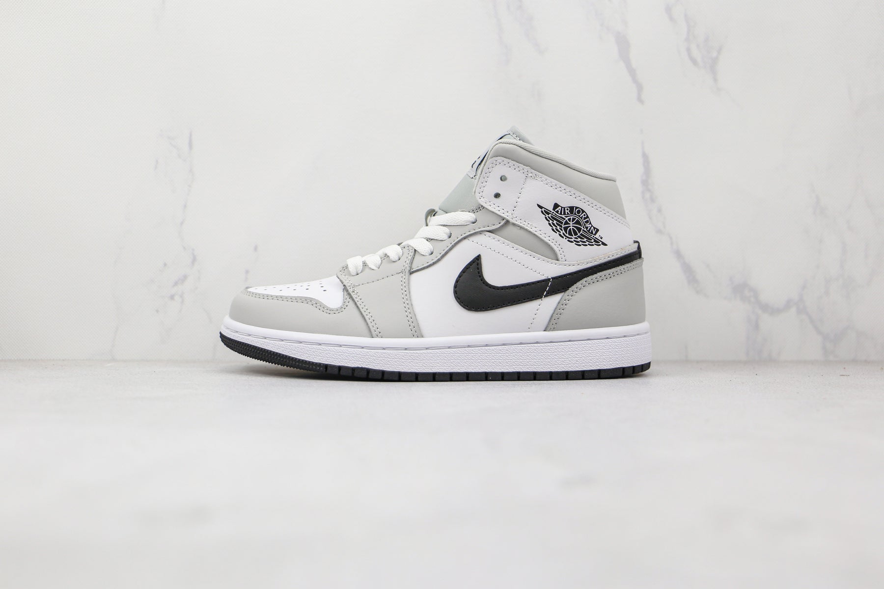 Jordan 1 Mid Light Smoke Grey Luxe Premium Brazil