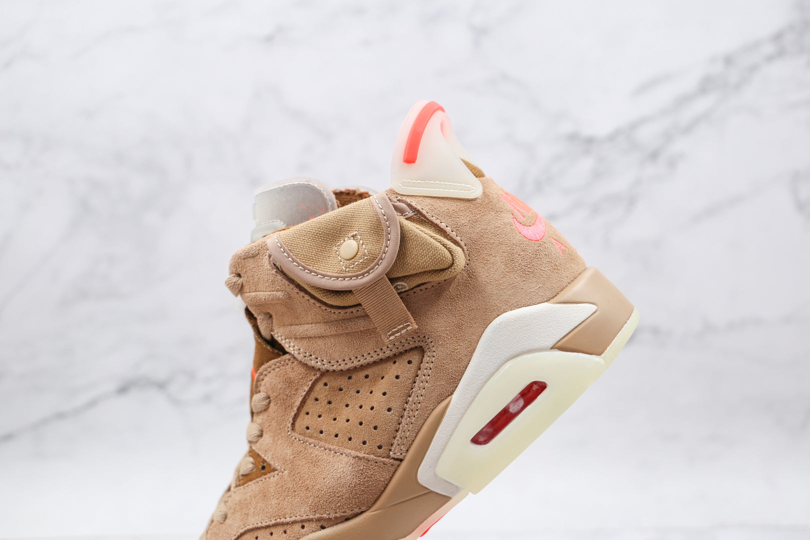 Jordan 6 Retro Travis Scott British Khaki - Luxe Premium Brazil