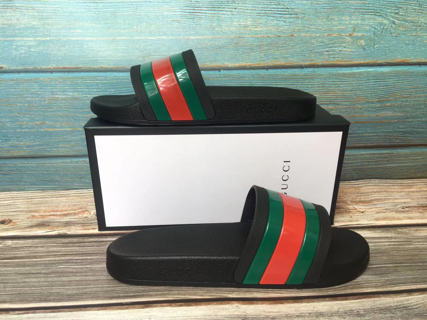 Gucci Rubber Slide Red Green - Luxe Premium Brazil