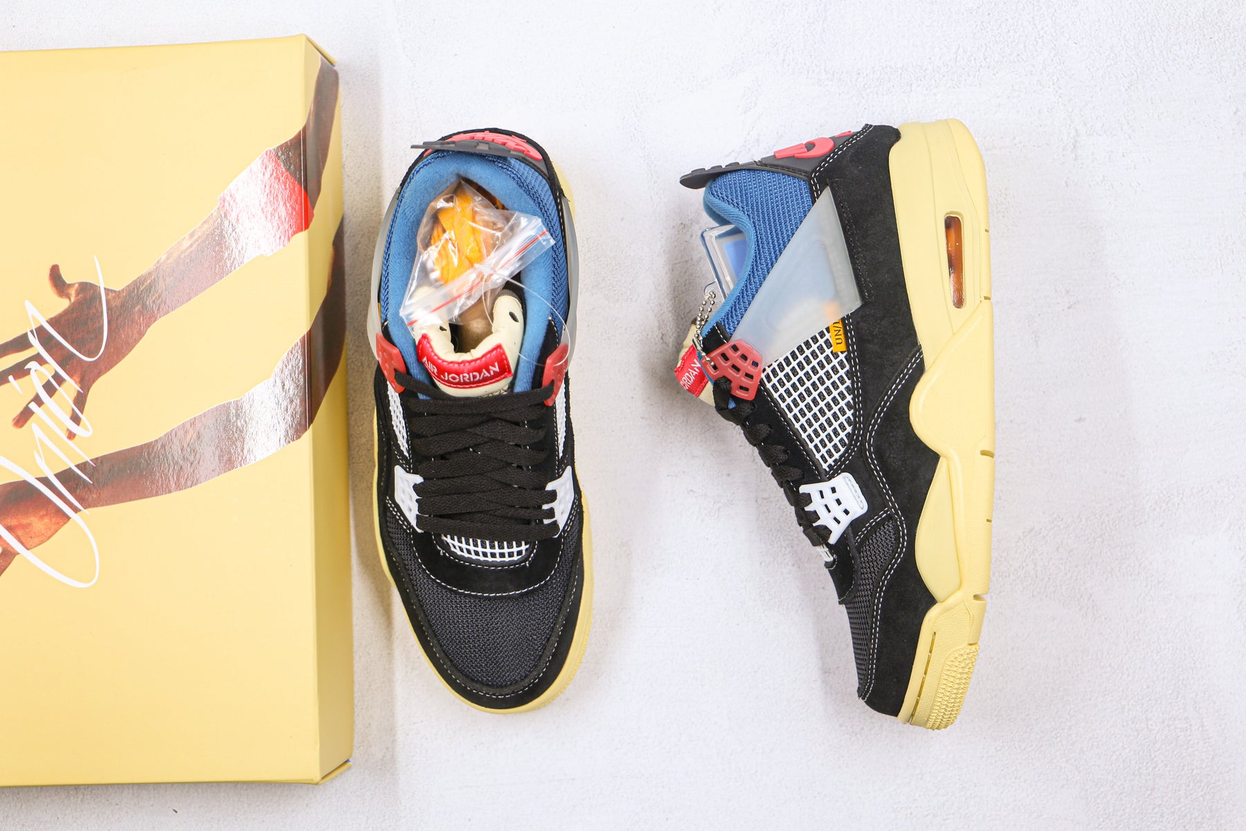 Jordan 4 Retro Union Off Noir - Luxe Premium Brazil