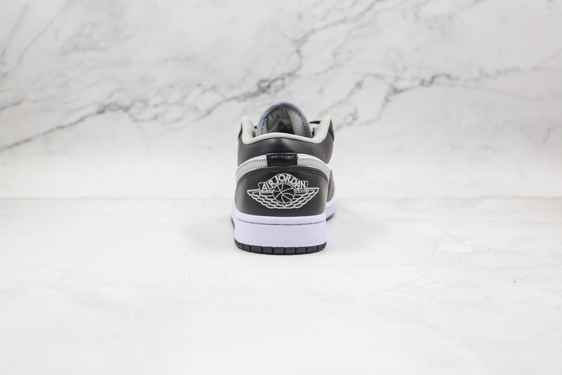 Jordan 1 Low Black White Grey Luxe Premium Brazil