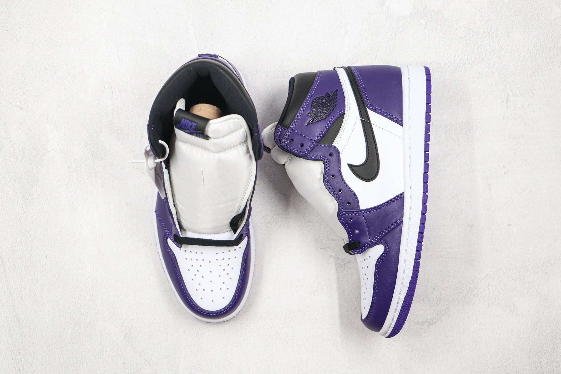 Jordan 1 Retro High Court Purple White Luxe Premium Brazil