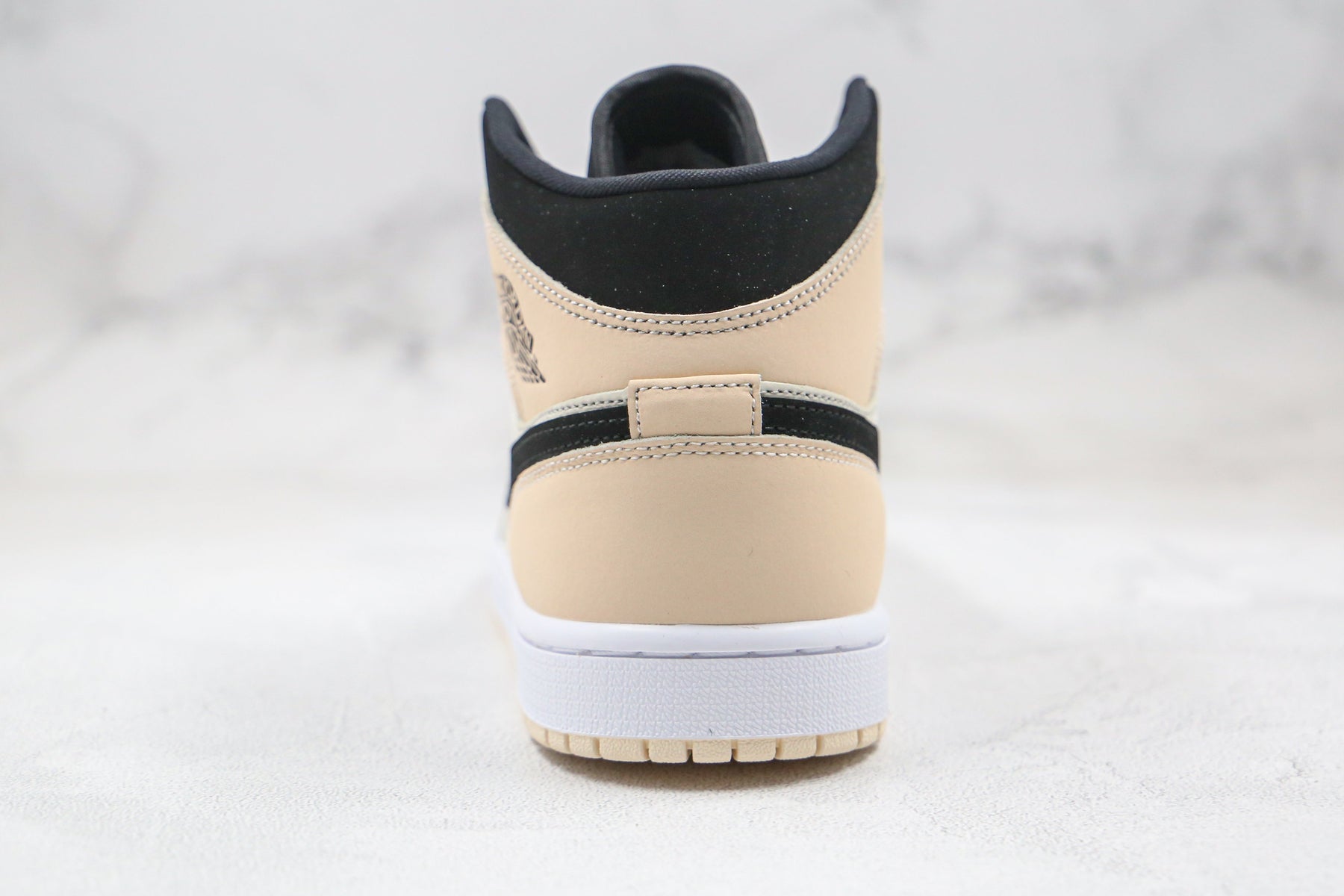 Jordan 1 Mid Barely Orange Light Violet Luxe Premium Brazil