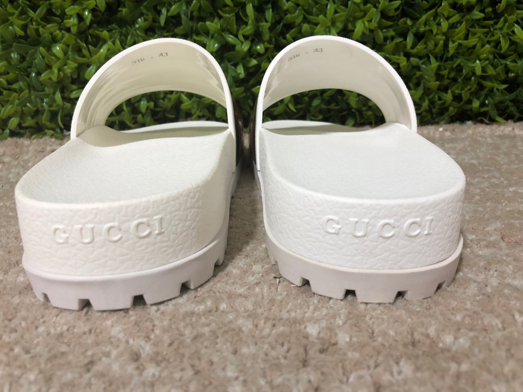 Gucci Web Slide Sandal White - Luxe Premium Brazil