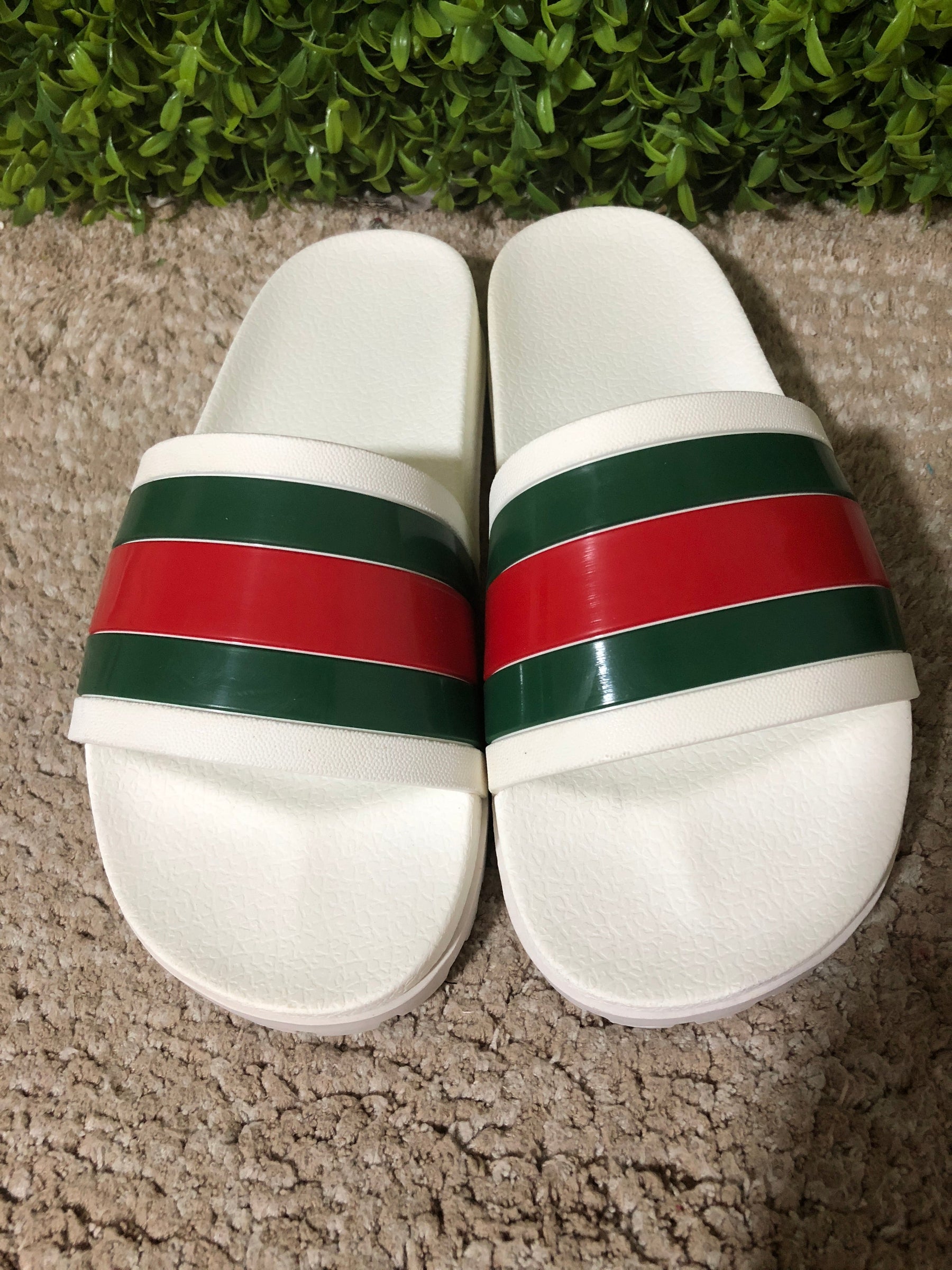 Gucci Web Slide Sandal White - Luxe Premium Brazil